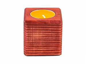 Свеча в декоративном подсвечнике «Апельсин»