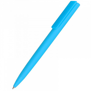 Ручка пластиковая Lavy софт-тач, голубая